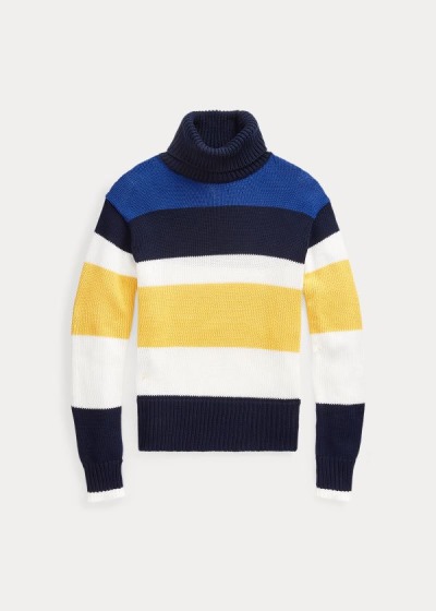 Polo Ralph Lauren Cotton Turtleneck Striktrøje Dame Danmark (HWLVJ3921)